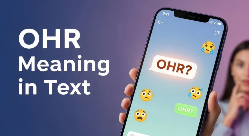 OHR Meaning in Text