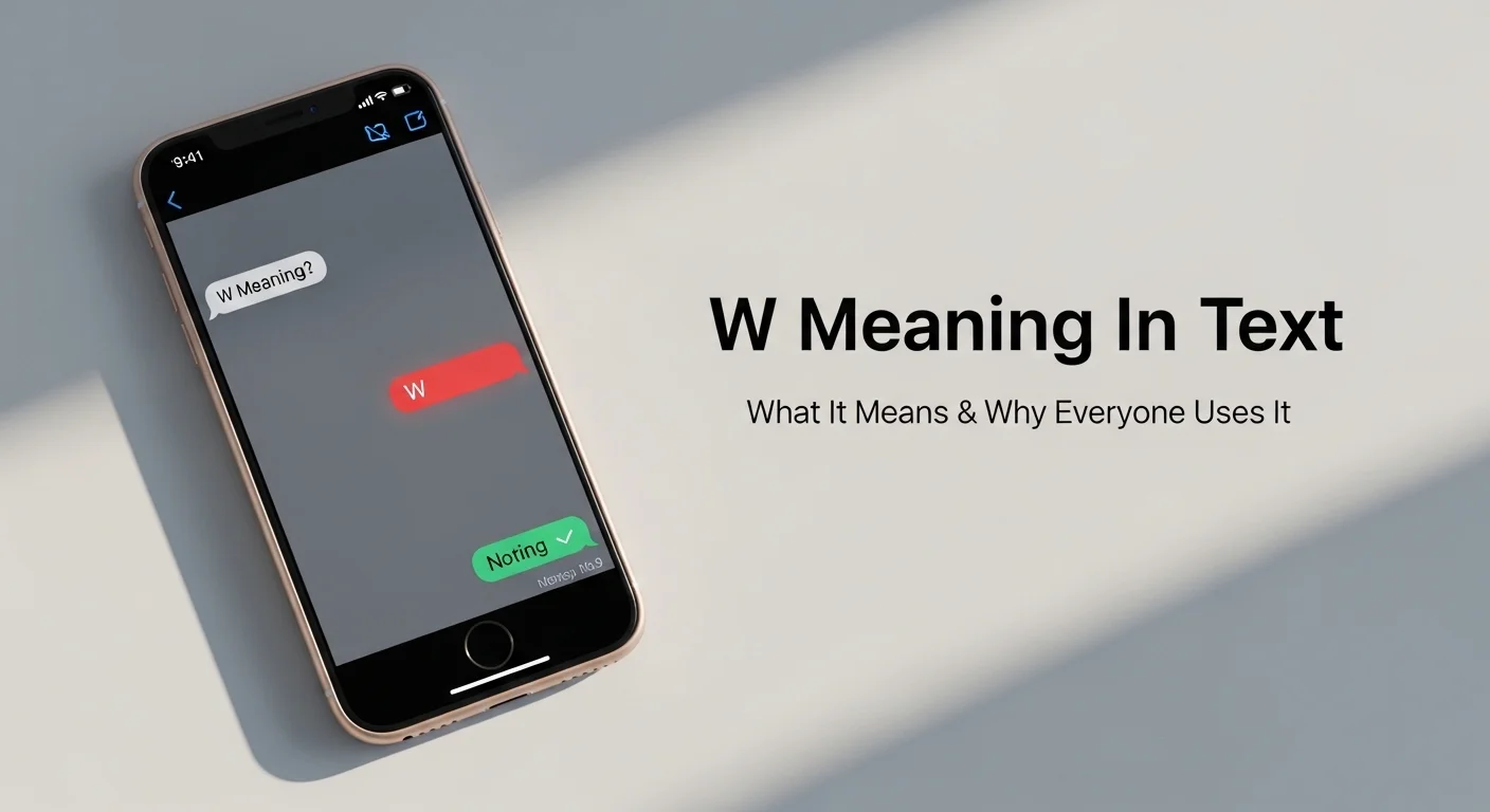 W Meaning In Text