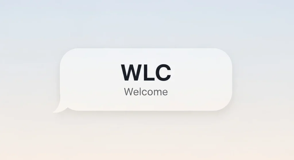 WLC Meaning in Text