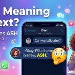 ASH Meaning in Text