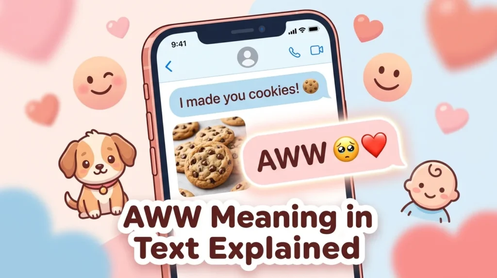 AWW Meaning in Text