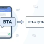 BTA Meaning in Text