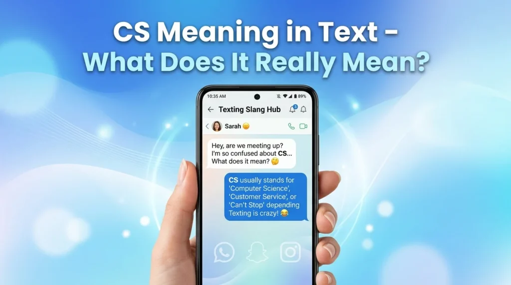 CS Meaning in Text