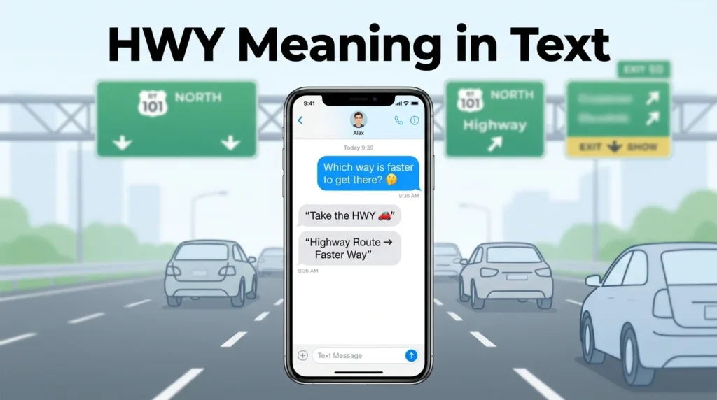 HWY Meaning in Text