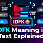 IDFK Meaning in Text
