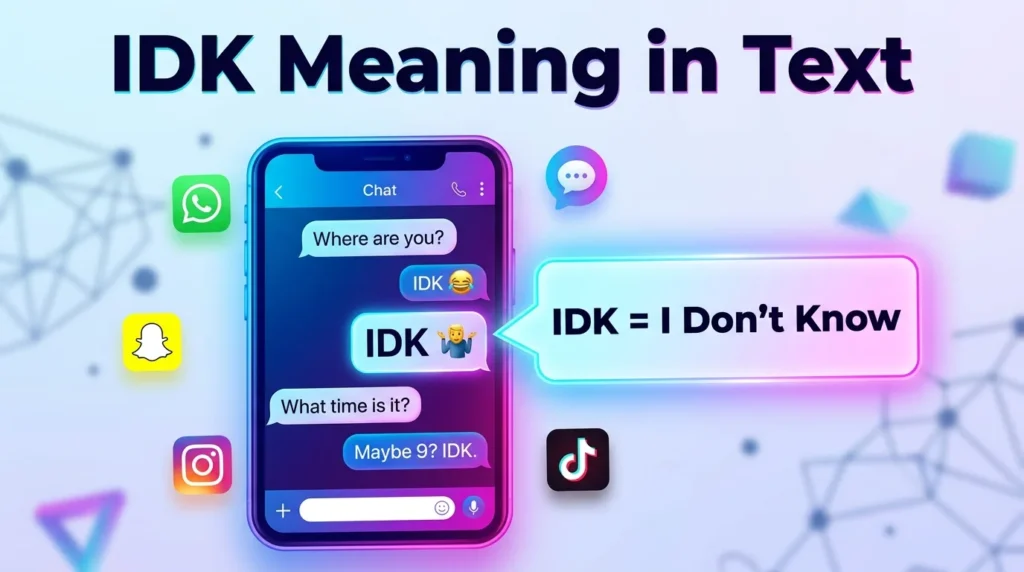 IDK Meaning in Text