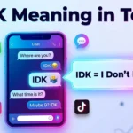 IDK Meaning in Text