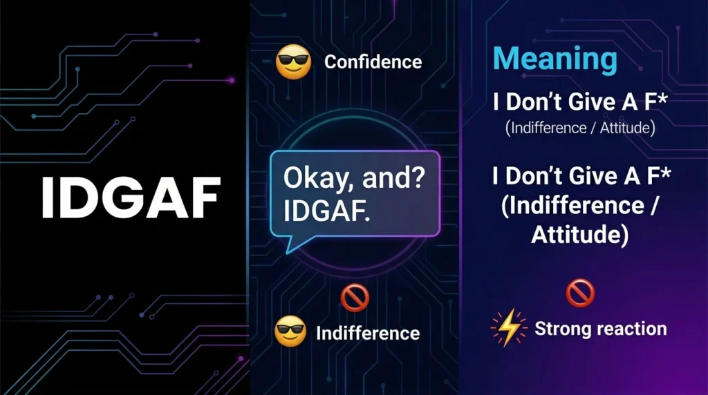 What Does IDGAF Meaning in Text?