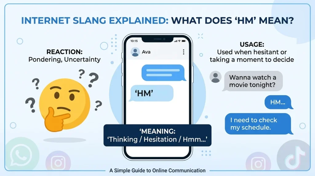 What Does HM Meaning in Text