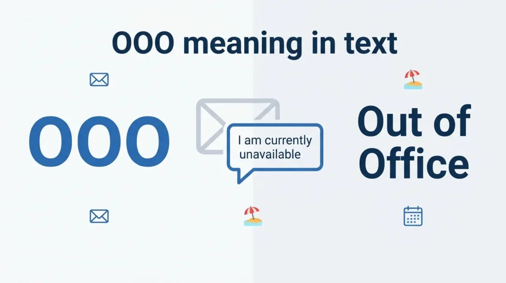 What Does OOO Meaning in Text