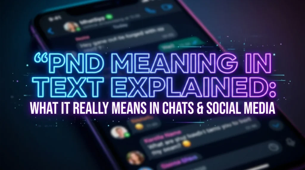PND Meaning in Text