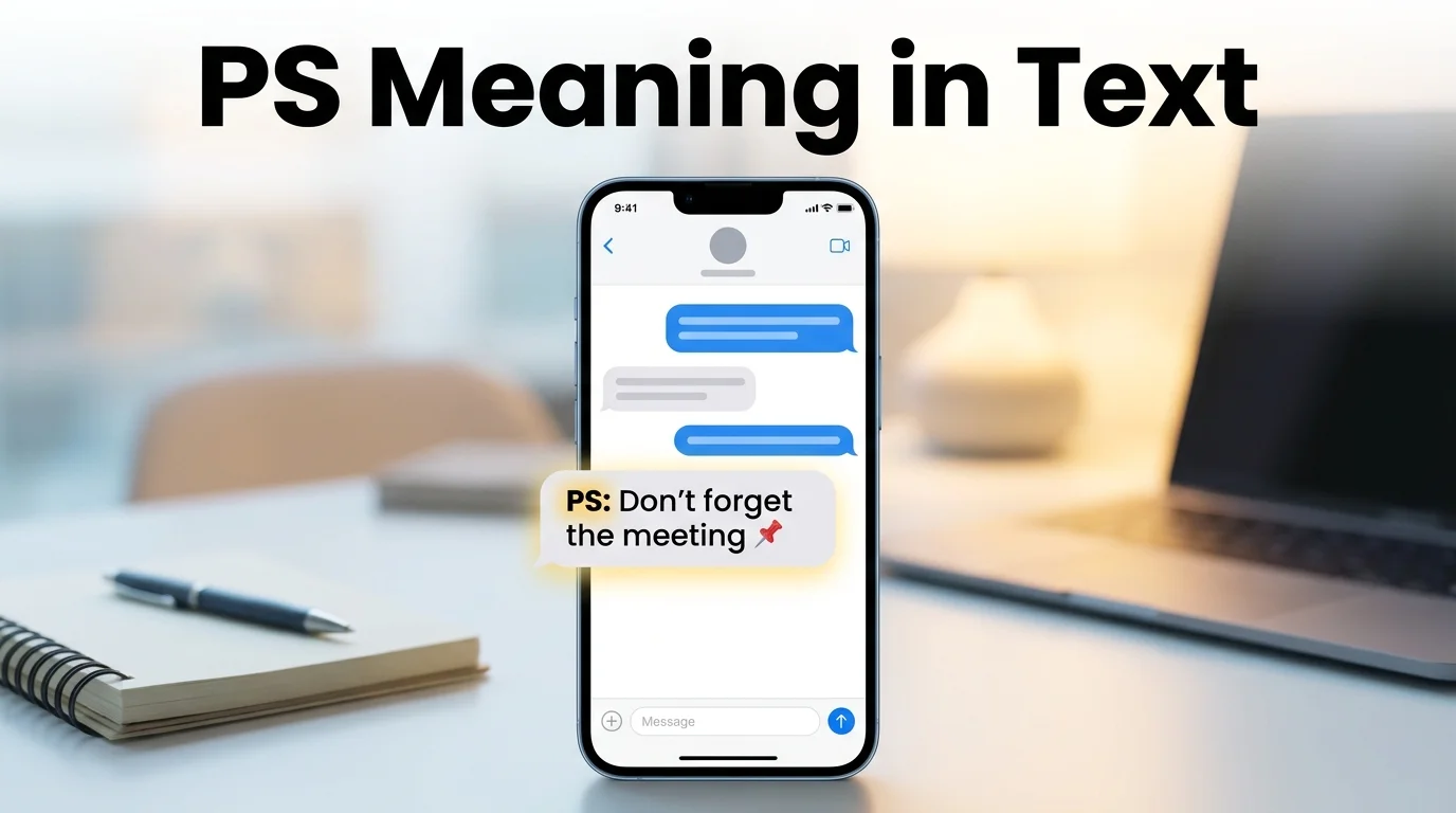 PS Meaning in Text