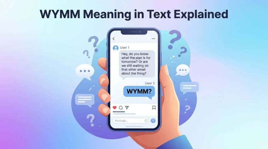 WYMM Meaning in Text