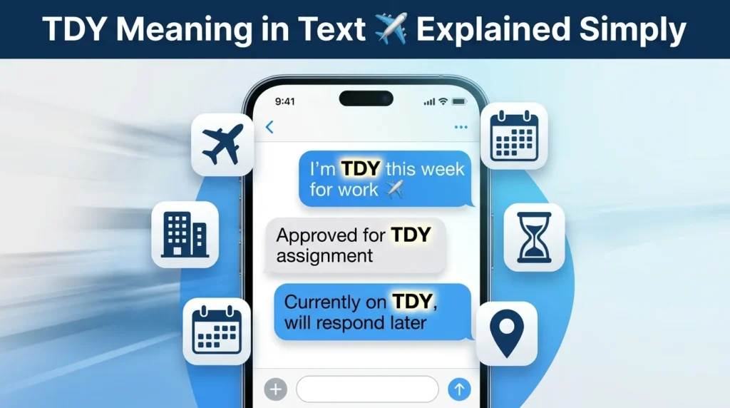 TDY Meaning in Text