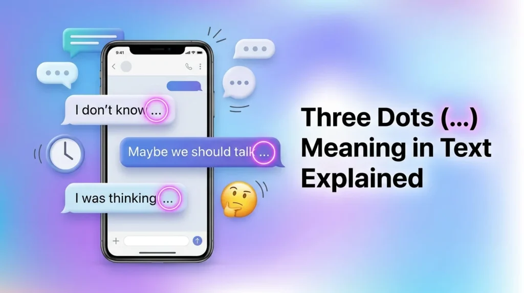 Three Dots Meaning in Text