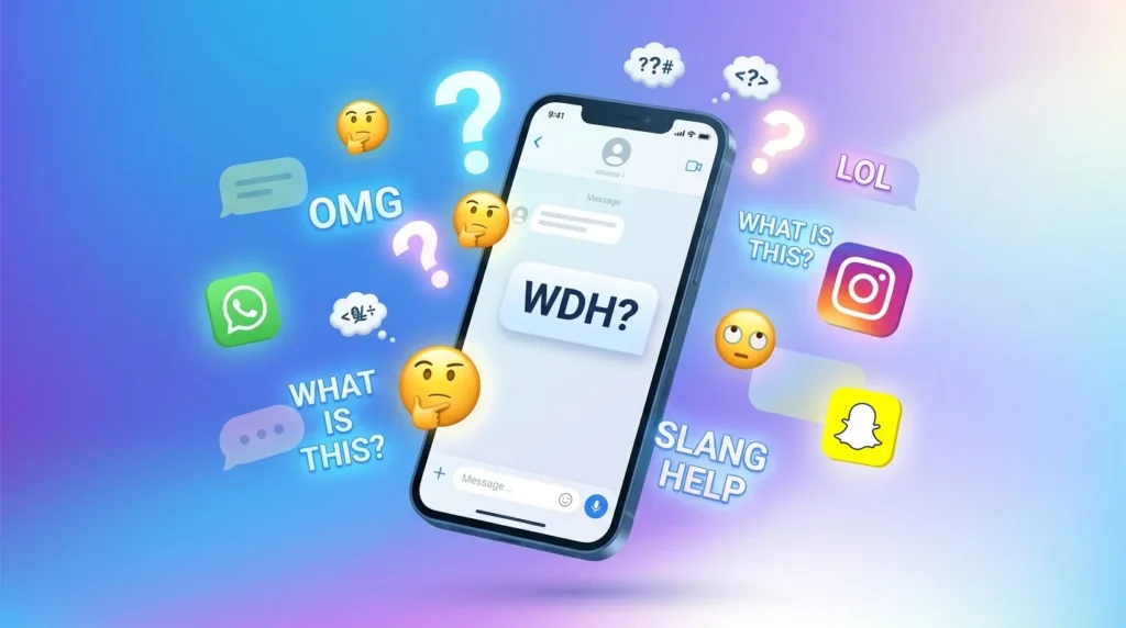 WDH Meaning in Text