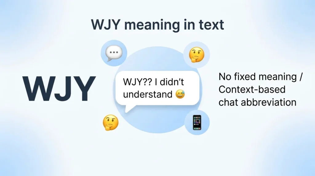 What Does WJY Meaning in Text