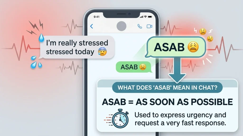What Does ASAB Meaning in Text?