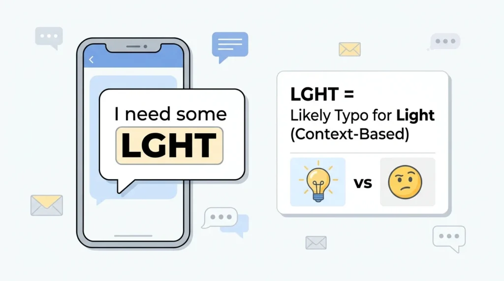 What Does LGHT Meaning in Text?