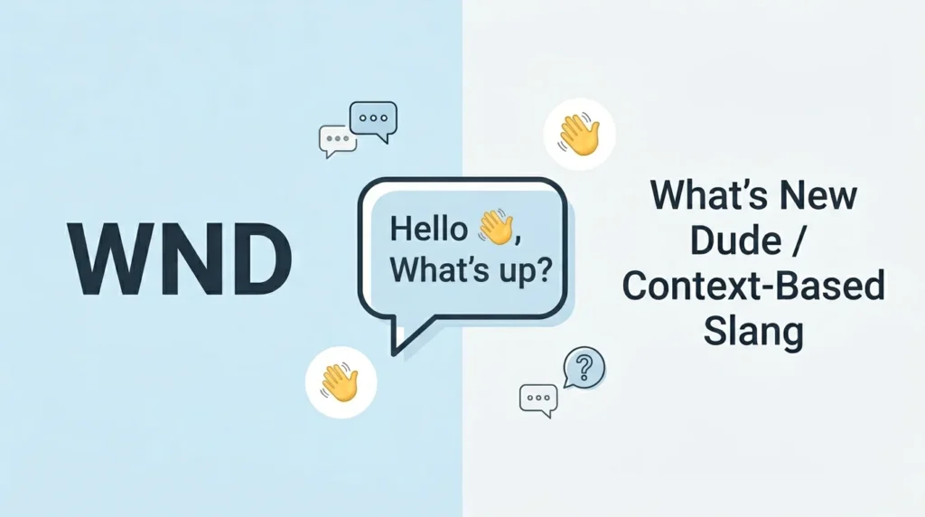 What Does WND Meaning in Text?