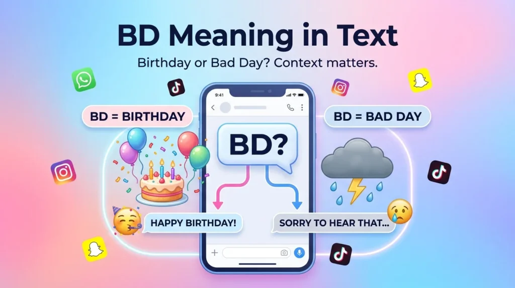 BD Meaning in Text