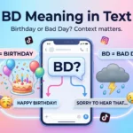 BD Meaning in Text