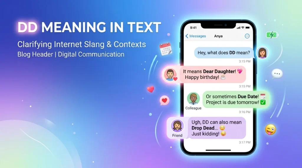 DD Meaning in Text