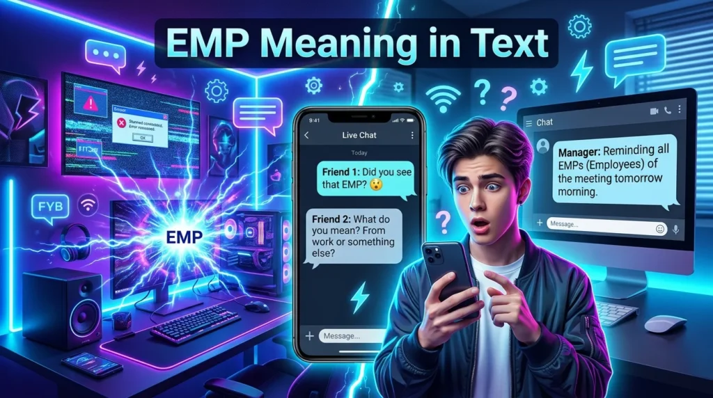 EMP Meaning in Text