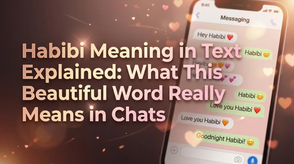 Habibi Meaning in Text