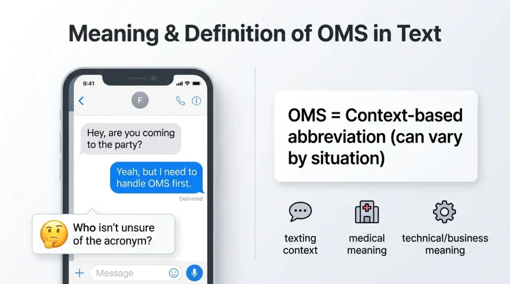 What Does OMS Meaning in Text?