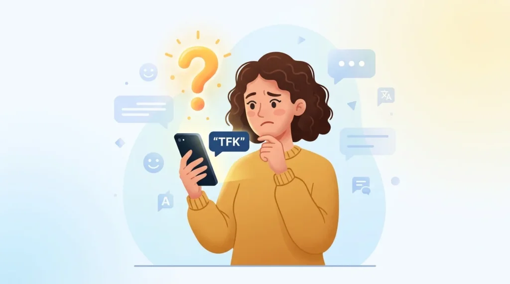 What Does TFK Meaning in Text?