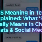 SS Meaning in Text