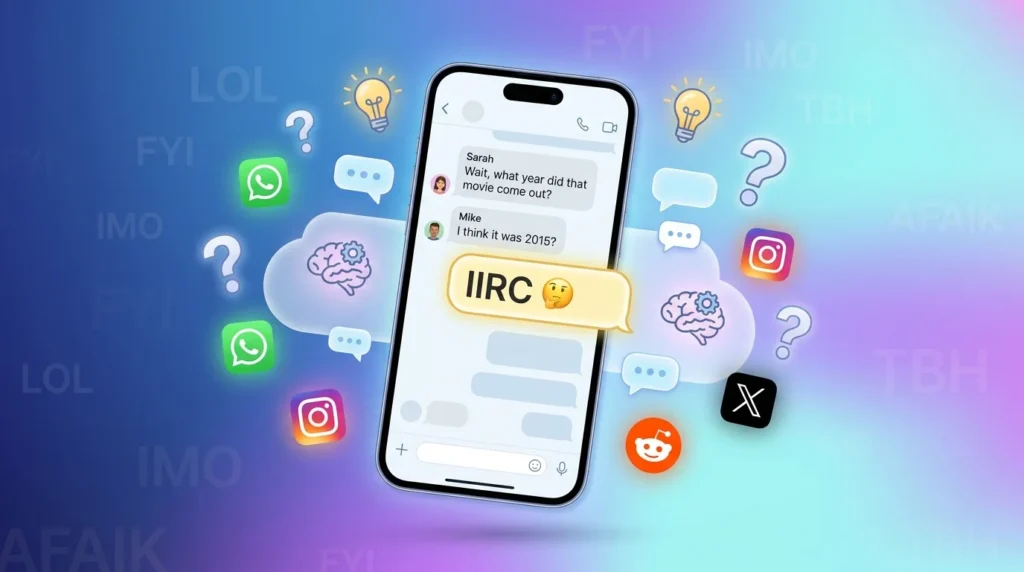 What Does IIRC Meaning in Text?