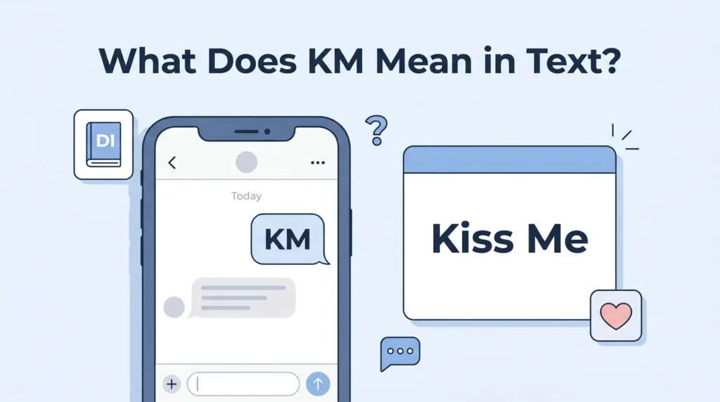 What Does KM Meaning in Text?