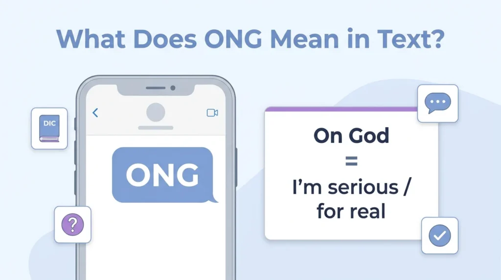 What Does ONG Meaning in Text?