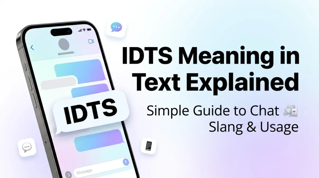 What Does IDTS Mean in Text