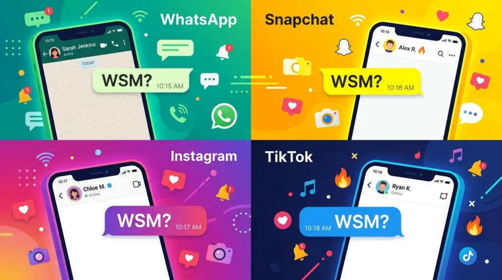 Usage of WSM in Text and Social Media
