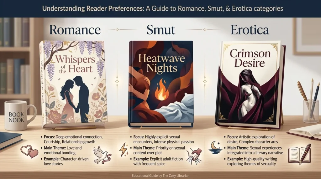Difference Between Smut and Erotica Books