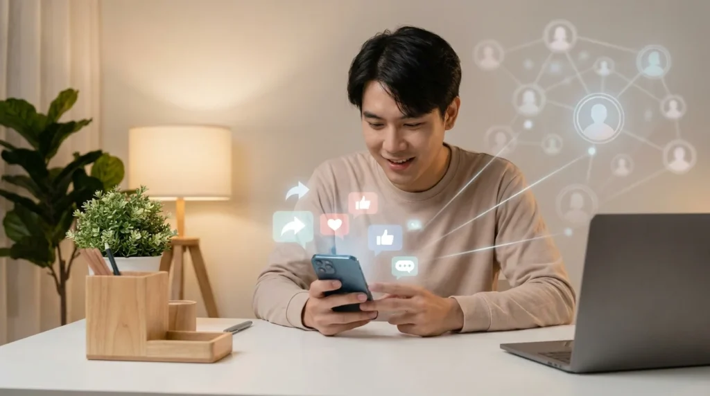 Social media users discovering the meaning of viral internet slang phrases