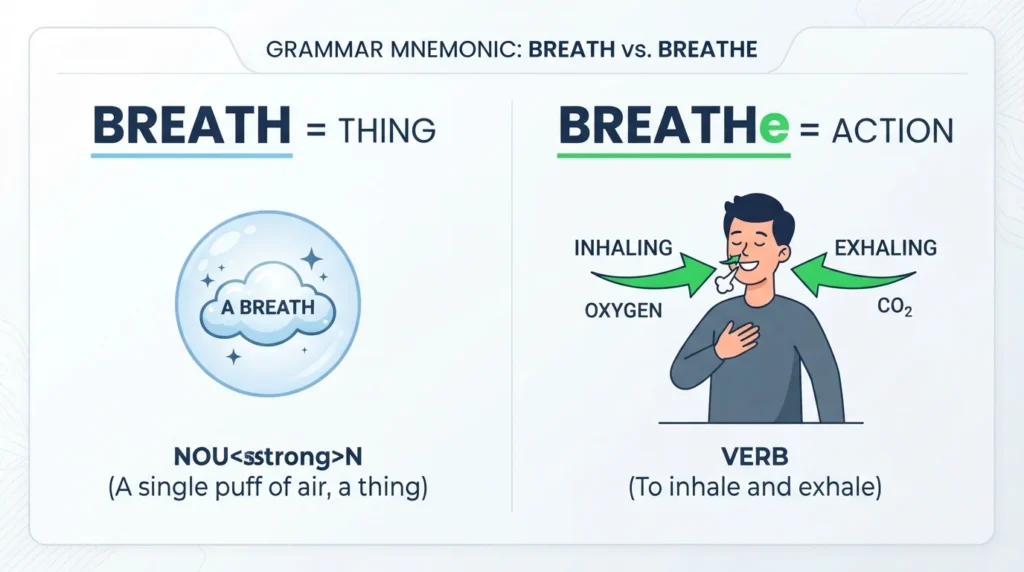Breath vs Breathe