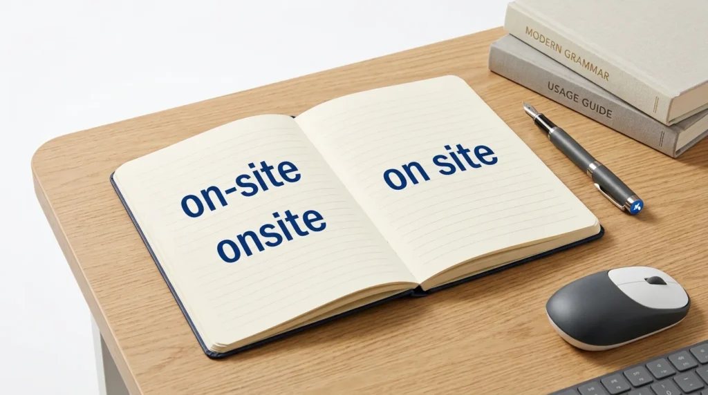 Onsite or On Site or On-Site Which Is Correct