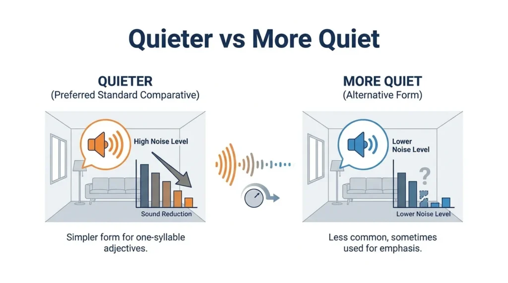Quieter Vs More Quiet