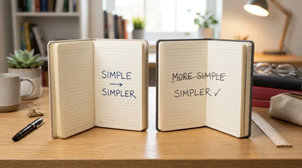 Simpler vs More Simple