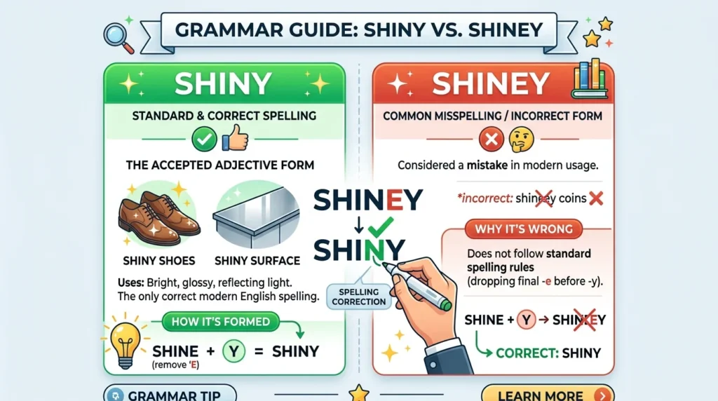 What Is the Difference Between Shiny and Shiney?